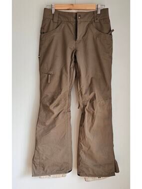 686 Remember The Future Snowboard Ski Pants Khaki, Thermal Womens Sz XS